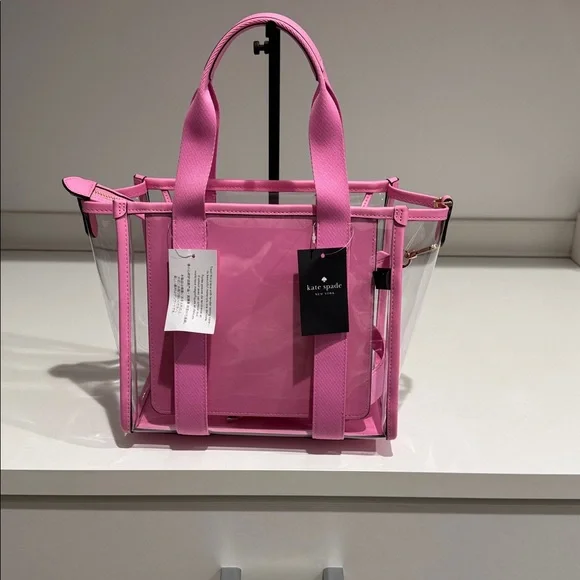 Kate Spade Pink and Clear Satchel and crossbody Bag - Picture 2 of 7